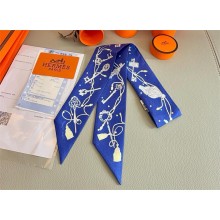 Hermes Twilly Silk Scarf 5x86cm 250305 03 2025