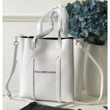 Balenciaga Calfskin Everyday Tote XS Bag Black with Thin Handles Resort 2018