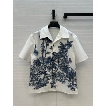 DIOR white/blue Dioriviera Short-Sleeved Jacket 2025