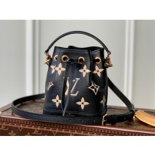 louis vuitton Nano Noé bucket bag M46291 black 2023
