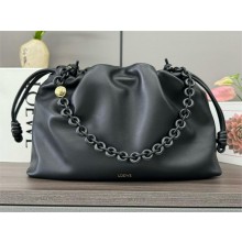 loewe large flamenco purse in mellow nappa lambskin 012401 black 2024