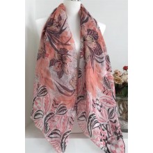 Louis Vuitton Silk Chiffon Printed Scarf M70690 Pink