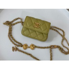 Chanel Belt Bag in Lambskin AP3427 green 2023