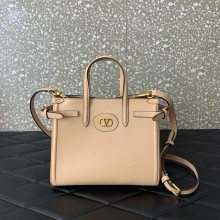 Valentino Garavani Antibes Small leather tote bag creamy 2025