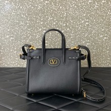 Valentino Garavani Antibes Small leather tote bag black 2025