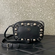 Valentino Garavani Nellcôte leather crossbody bag black 2025