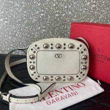 Valentino Garavani Nellcôte leather crossbody bag white 2025