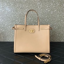Valentino Garavani VLogo Large leather tote bag creamy 2025