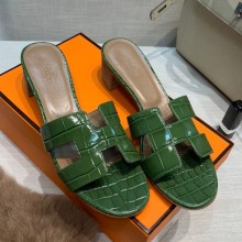 HERMES HEEL 5CM STONE PATTERN LEATHER ORAN SANALS 33 2021