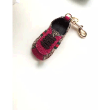 Gucci Leather Classical Shoes Key Ring in Red (hong-722205)