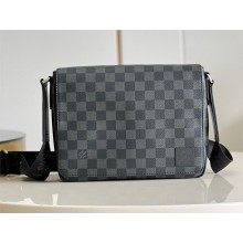LOUIS VUITTON Damier Graphite District PM BAG N42710 2025