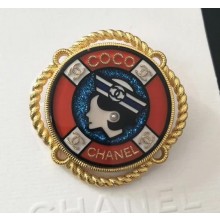 Chanel Brooch A58813 Gold/Red 2018