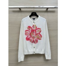 chanel Printed Stretch Jersey white & Multicolor top P76775 2024