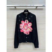 chanel Printed Stretch Jersey Black & Multicolor top P76775 2024