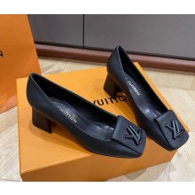 Louis Vuitton  Malletage pattern Shake Pumps in Calfskin Black 1025-03 2024   