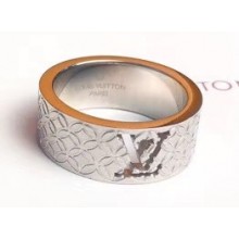 Louis Vuitton LV Logo Ring Silver