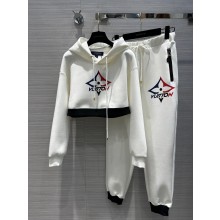 LV Snowflake Jogging Pants and sweatshirt white 2023