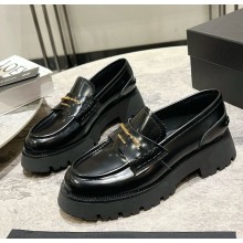 Alexander Wang CARTER calfskin loafers black 1106-2024
