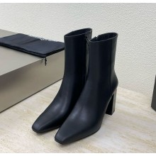 Alexander Wang calfskin ankle boots in black  heel 4.5cm  1106-2024