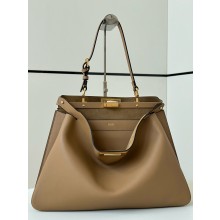 FENDI soft large peekaboo bag tan 2024