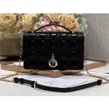 DIOR My Dior Top Handle Bag IN Black Cannage Lambskin 2024