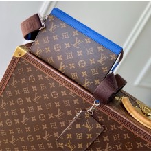 LOUIS VUITTON Monogram Macassar Gaston Wearable Wallet Indigo Blue M12813 2025