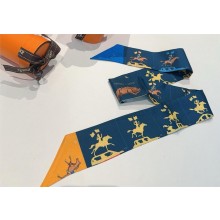 Hermes Twilly Silk Scarf 5x86cm 250305 26 2025