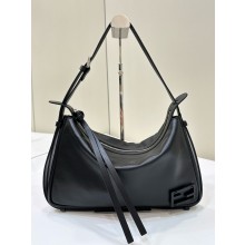 Fendi medium Simply black leather bag 2024 