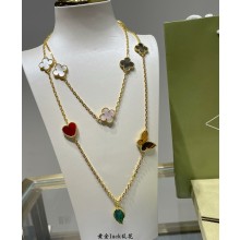 Van Cleef & Arpels Lucky Alhambra necklace,12 motifs 07 2024
