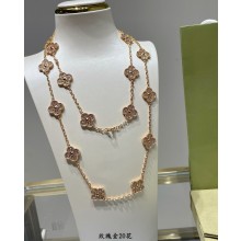 Van Cleef & Arpels Magic Alhambra necklace,20 motifs 04 2024