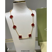 Van Cleef & Arpels Vintage Alhambra short necklace,10 motifs 02 2024