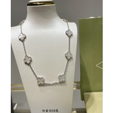 Van Cleef & Arpels Vintage Alhambra short necklace,10 motifs 03 2024