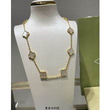 Van Cleef & Arpels Vintage Alhambra short necklace,10 motifs 04 2024