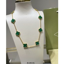 Van Cleef & Arpels Vintage Alhambra short necklace,10 motifs 15 2024