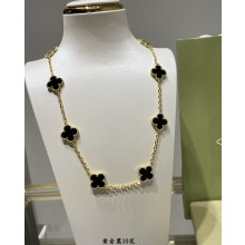 Van Cleef & Arpels Vintage Alhambra short necklace,10 motifs 18 2024