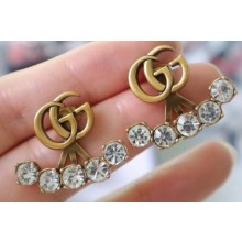 Gucci Crystal Double G Earrings