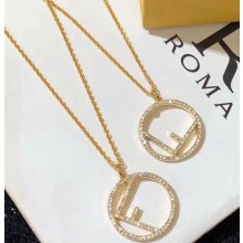 Fendi Crystal F Is Fendi Necklace