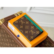 LOUIS VUITTON Monogram Macassar Passport Cover M12823 green 2025
