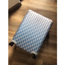 Dior x Rimowa BLUE Dior Oblique Aluminum CABIN SUITCASE