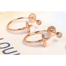 Louis Vuitton Idylle Blossom Hoop Earrings Pink Gold