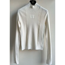 Chanel knit white sweater 2024