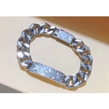 Louis Vuitton Monogram Chain Bracelet M62486 Silver
