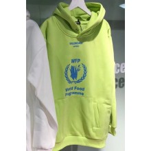 Balenciaga Supports World Food Programme Hoodie Sweater Fluo Yellow 2018