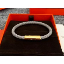 Hermes Goliath Code Bracelet gray/gold