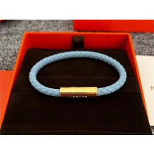Hermes Goliath Code Bracelet sky Blue/gold