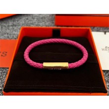 Hermes Goliath Code Bracelet fuchsia/gold