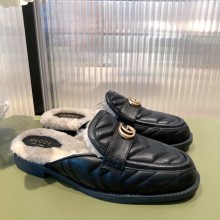 gucci Women's slipper with Double G 670400 black 2021