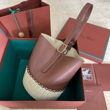 Loro Piana cedar bucket bag caramel 2024