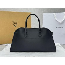 THE ROW  EW Margaux Bag in GRAINED Leather BLACK 2024