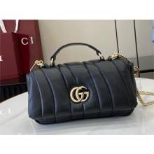 GUCCI GG Milano mini top handle bag 806017 black 03 2024